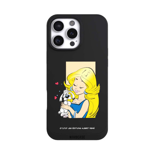 Apple iPhone 16 Pro Max NIVOpure Falbala et Idéfix Amoureux Transparent