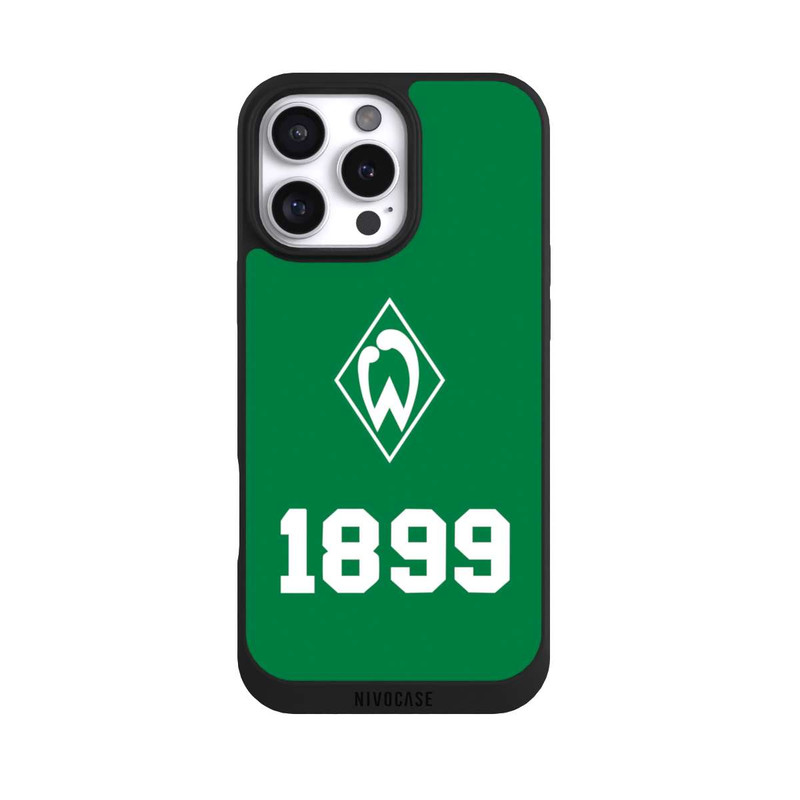 iPhone 16 Pro Max NIVOpure 1899 Grün-Weiß Lebenslang Grün - Werder Bremen