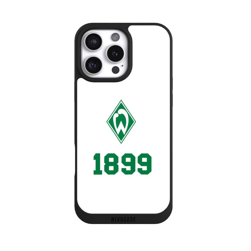 iPhone 16 Pro Max NIVOpure 1899 Grün-Weiß Lebenslang Weiss - Werder Bremen