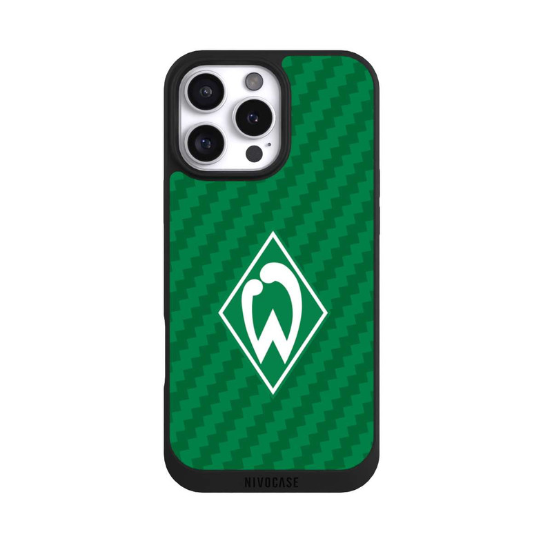 iPhone 16 Pro Max NIVOpure Carbonlook - Werder Bremen