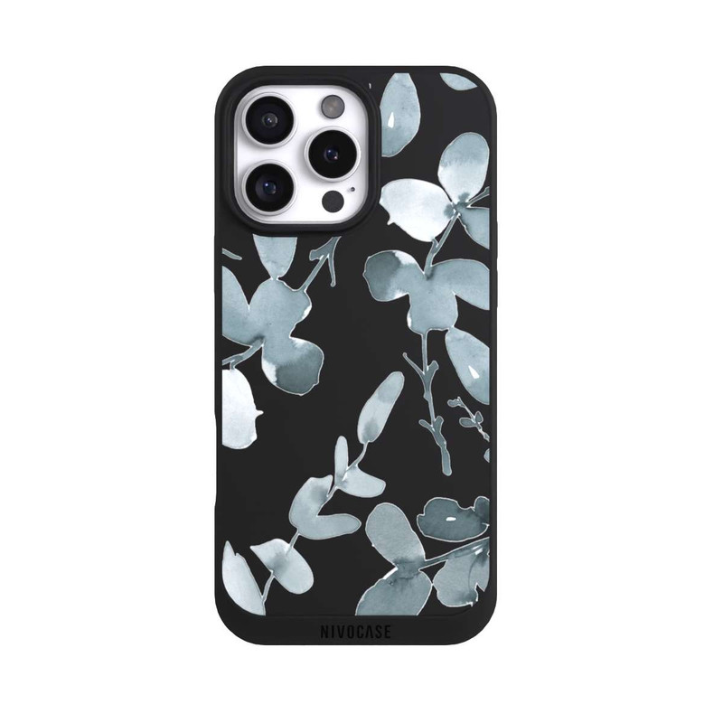 iPhone 16 Pro Max NIVOpure Eukalyptus Muster transparent