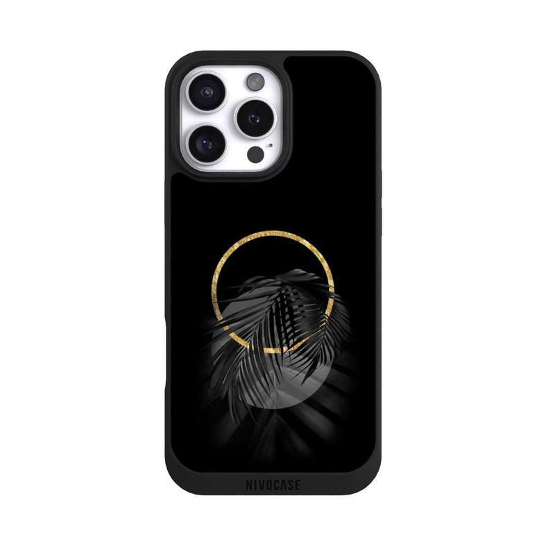 iPhone 16 Pro Max NIVOpure Feuille tropicale noire