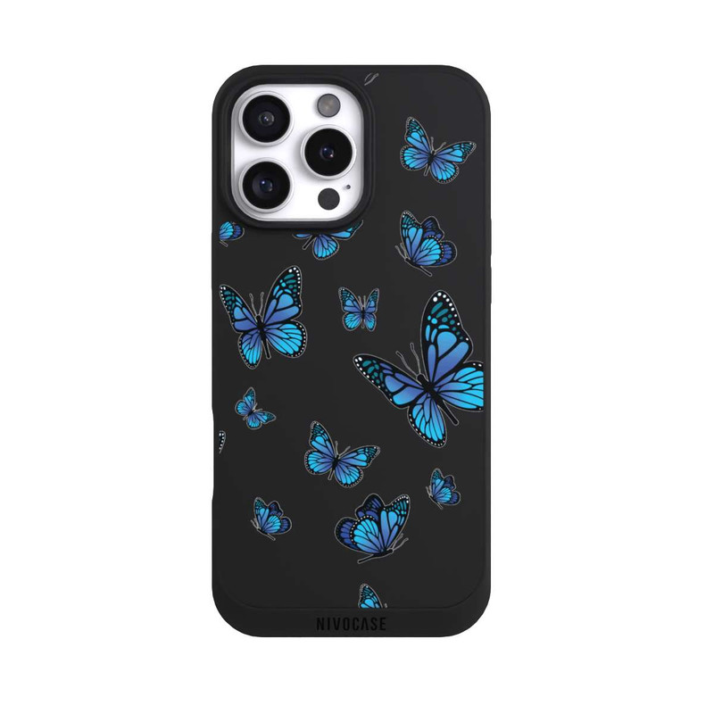iPhone 16 Pro Max NIVOpure Schmetterlingmuster Transparent