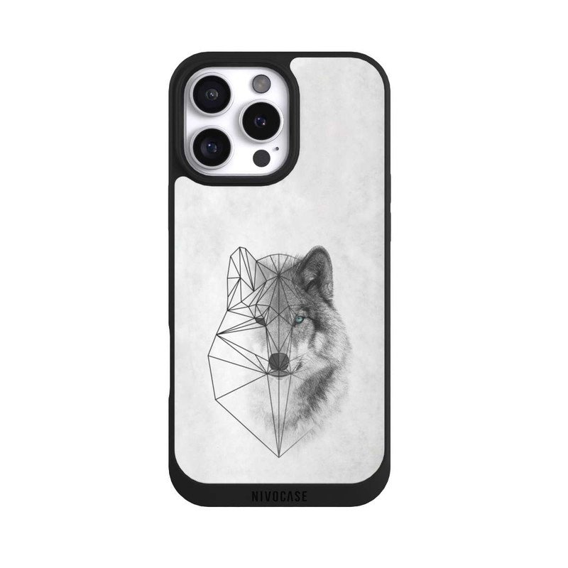 iPhone 16 Pro Max NIVOpure Polygonaler Wolf