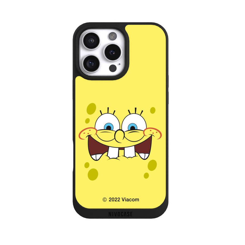 iPhone 16 Pro Max NIVOpure Spongebob Nahaufnahme