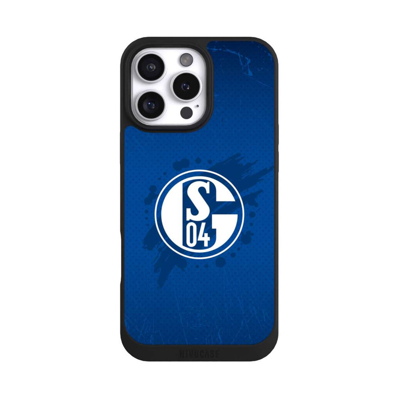 iPhone 16 Pro Max NIVOpure Schalke 04 Farbe Fleck Blau