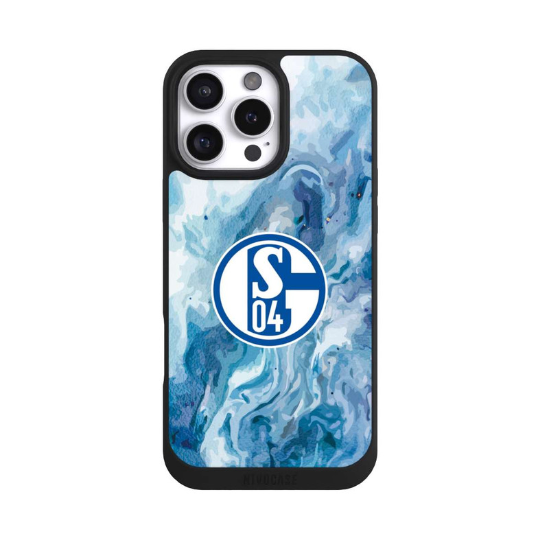 iPhone 16 Pro Max NIVOpure Schalke 04 Flüssig Blau