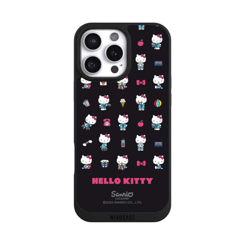 iPhone 16 Pro Max NIVOpure Hello Kitty 90s Schwarz