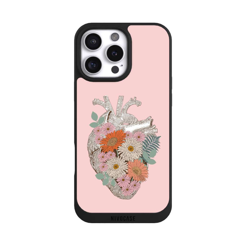 iPhone 16 Pro Max NIVOpure Cœur Fleuri Vintage