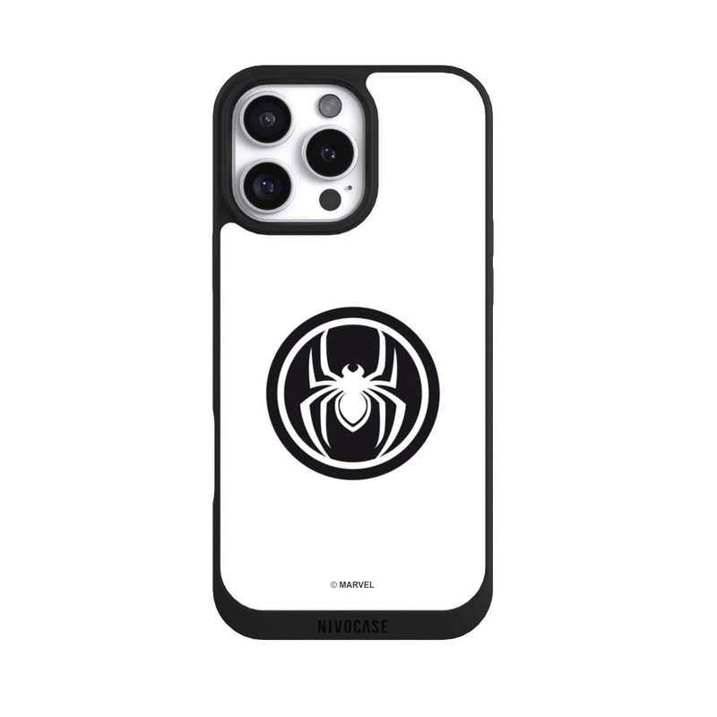 iPhone 16 Pro Max NIVOpure Spider-Man Spider Logo White