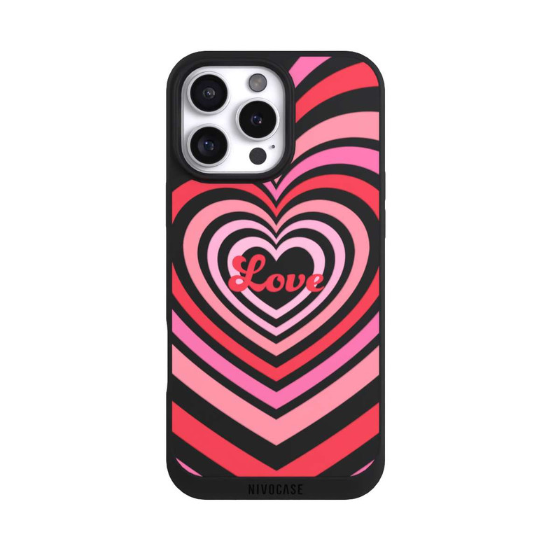iPhone 16 Pro Max NIVOpure Amour, nuances rouges