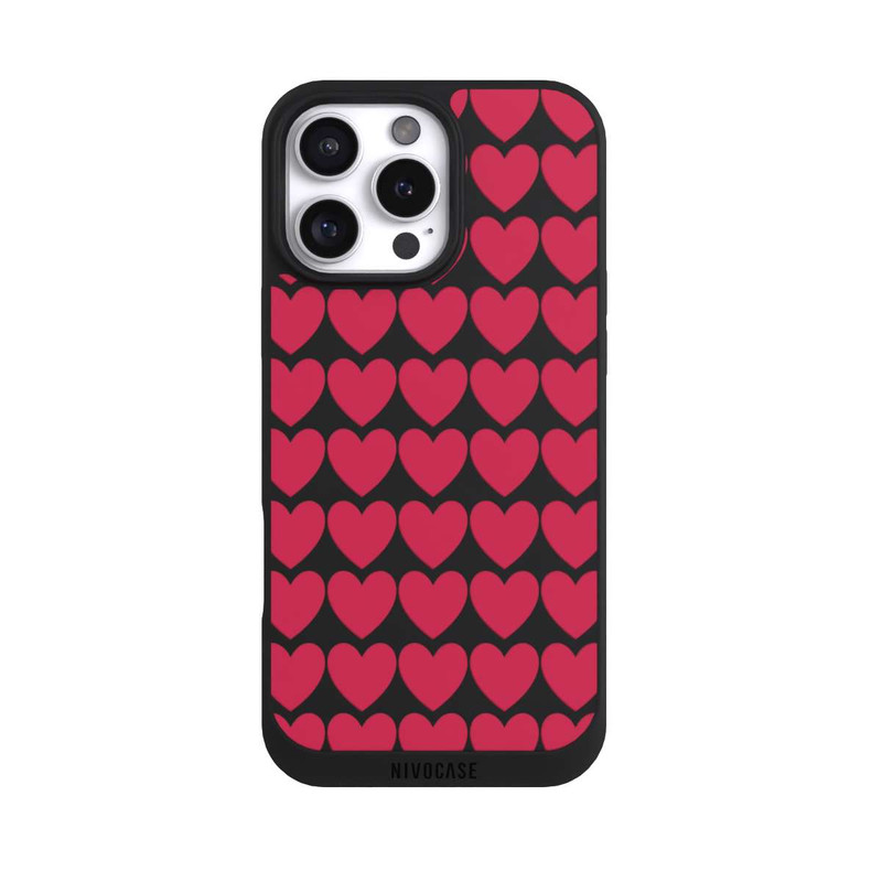 iPhone 16 Pro Max NIVOpure Viva Magenta-Herzen