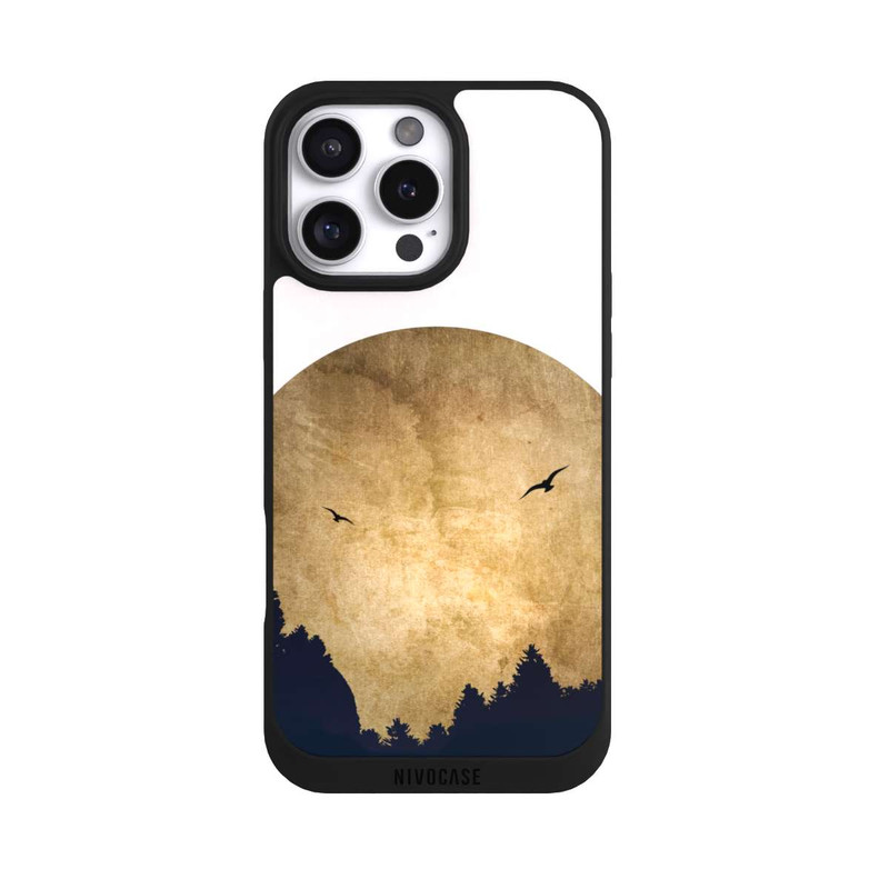 iPhone 16 Pro Max NIVOpure Zwei Vögel vor Mond
