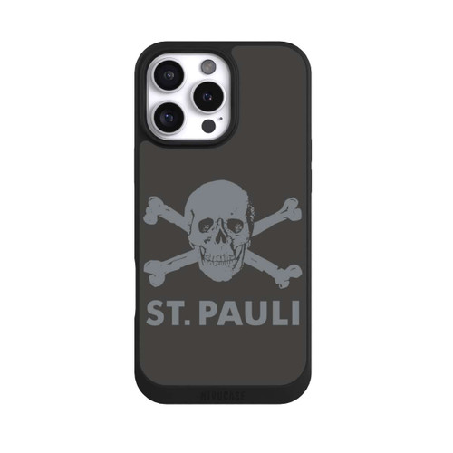Apple iPhone 16 Pro Max NIVOpure FC St. Pauli Logo Grau