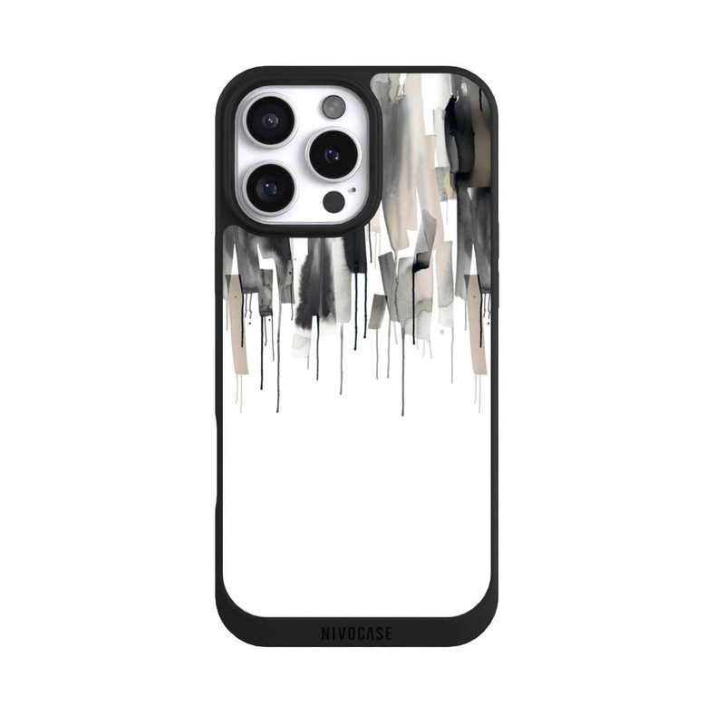 iPhone 16 Pro Max NIVOpure Watery Stripes Japandi Black