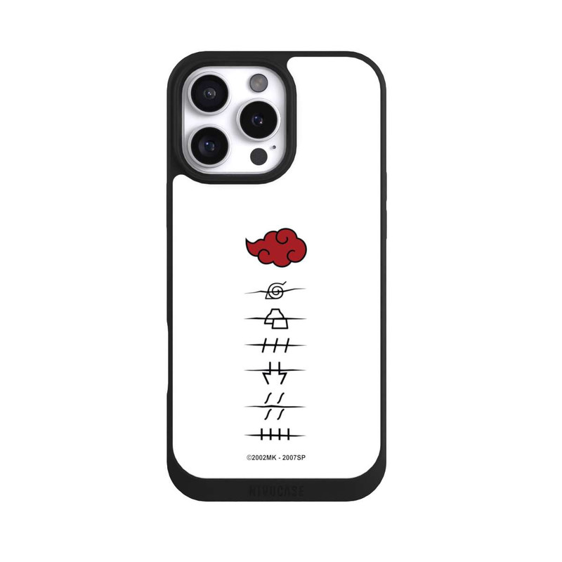 iPhone 16 Pro Max NIVOpure Akatsuki Mitgliedersymbole Weiß
