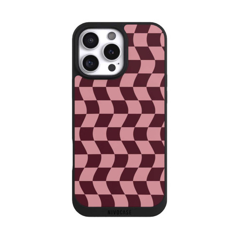 Apple iPhone 16 Pro Max NIVOpure Schachbrett Rot-Rosa