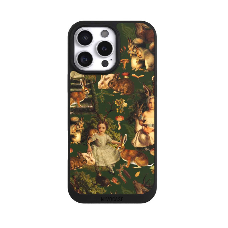 iPhone 16 Pro Max NIVOpure Fille et animaux dans la forêt