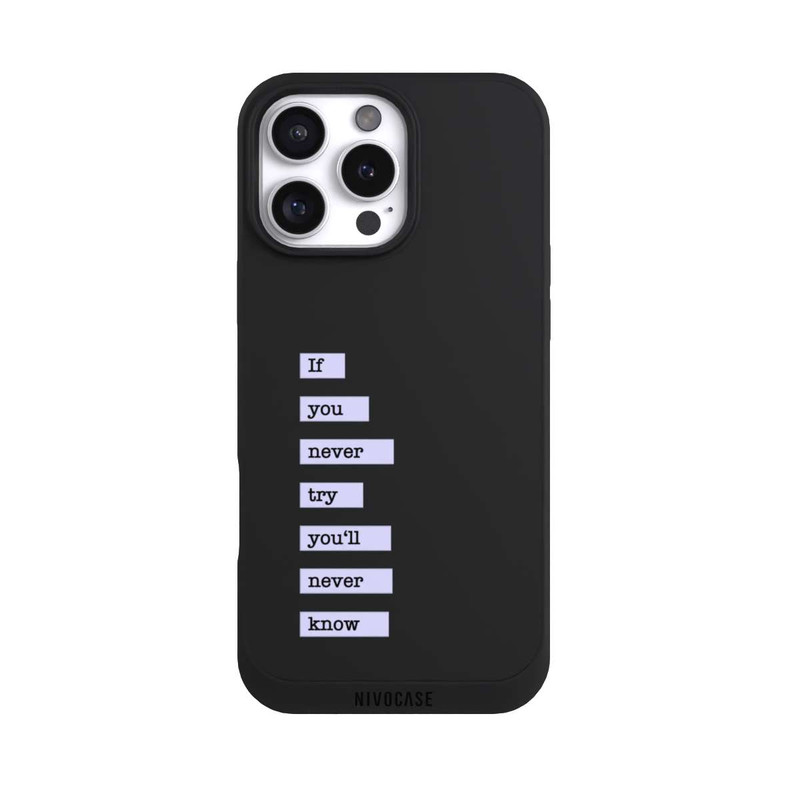 iPhone 16 Pro Max NIVOpure If You Try Blue Transparent