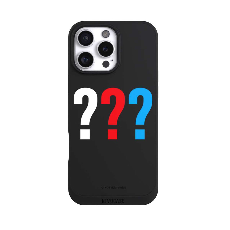 iPhone 16 Pro Max NIVOpure Die Drei Fragezeichen Logo Transparent