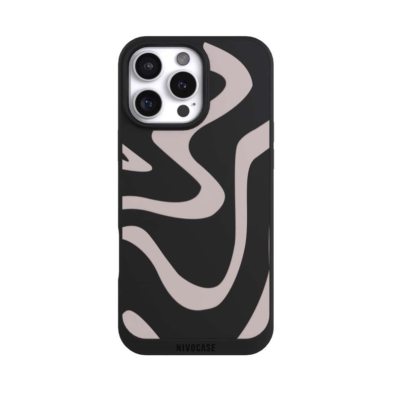 iPhone 16 Pro Max NIVOpure Linien Wellig Transparent