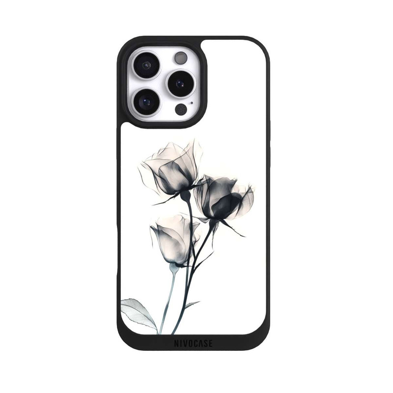 iPhone 16 Pro Max NIVOpure Schwarze Blume