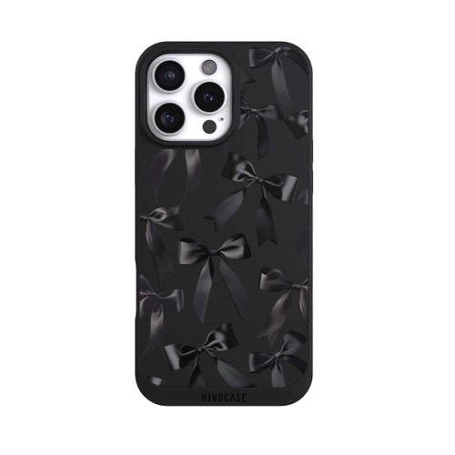 Apple iPhone 16 Pro Max NIVOpure Schwarze Satinschleifen