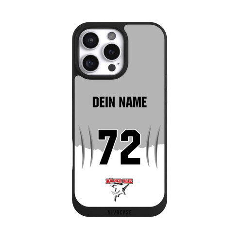 Apple iPhone 16 Pro Max NIVOpure Kölner Haie Trikotmotiv Personalisierbar