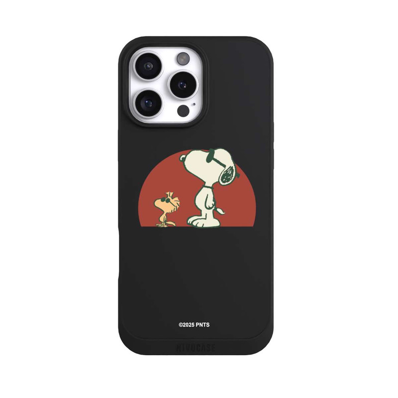 iPhone 16 Pro Max NIVOpure Snoopy Woodstock Far Out transparent