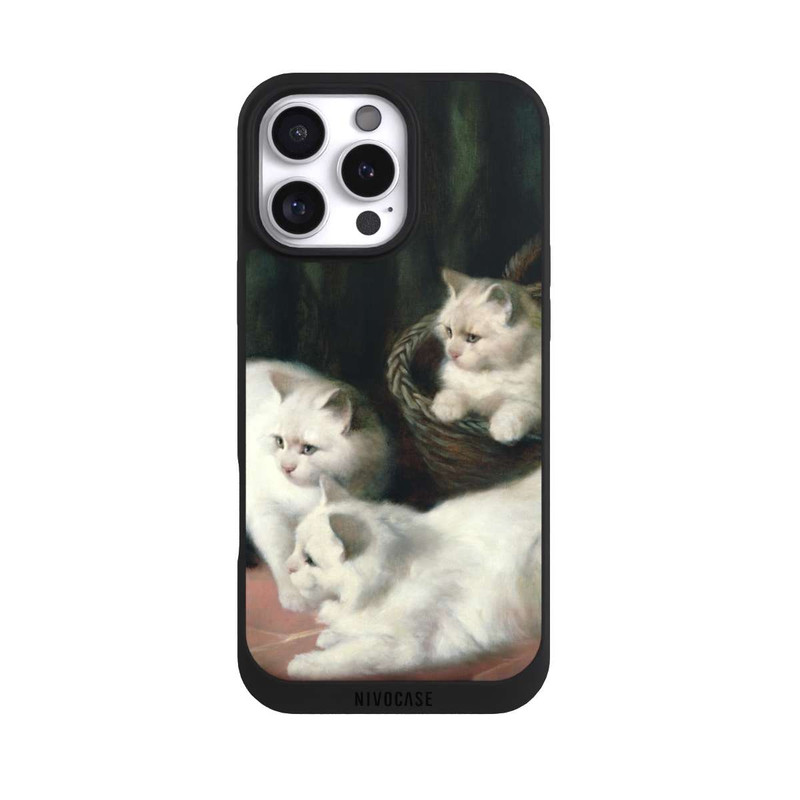 iPhone 16 Pro Max NIVOpure Three White Angora Kittens