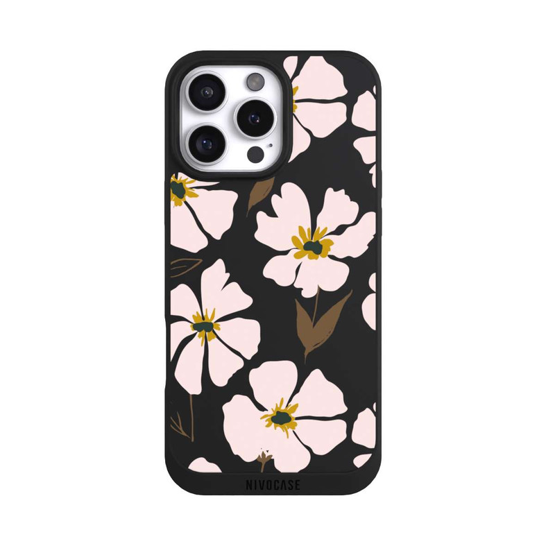 iPhone 16 Pro Max NIVOpure Simple Pastell Flowers Rose Transparent