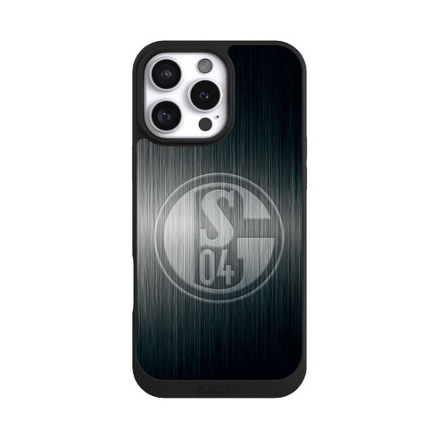 Apple iPhone 16 Pro Max NIVOpure Schalke 04 Metall Look