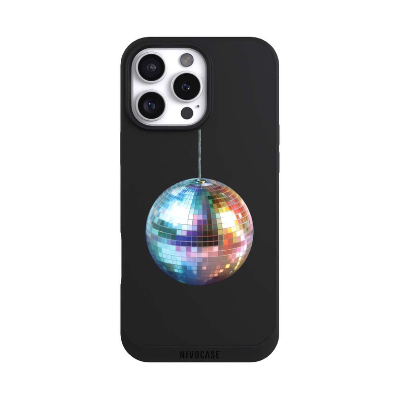 iPhone 16 Pro Max NIVOpure Disco Balls Party Blue Gold Transparent with AI