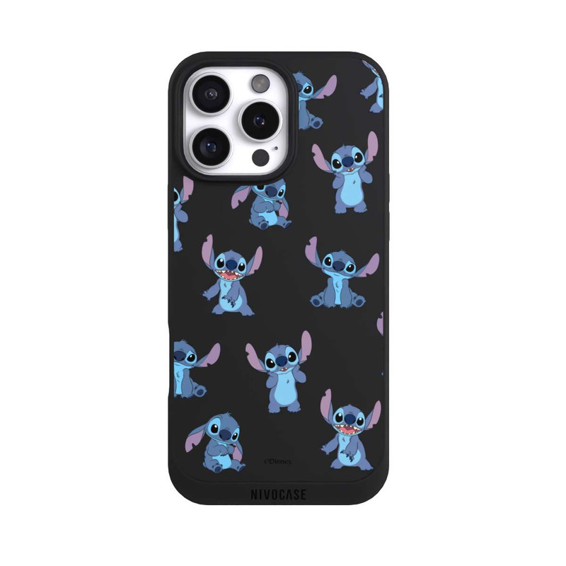 iPhone 16 Pro Max NIVOpure Stitch Faces Pattern Transparent