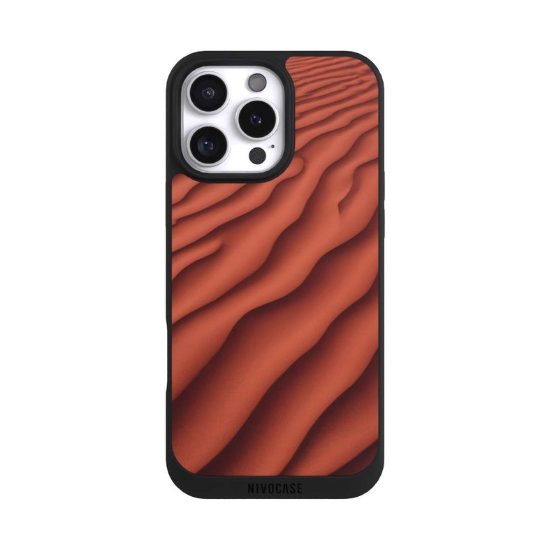 iPhone 16 Pro Max NIVOpure Structure de sable rouge avec AI