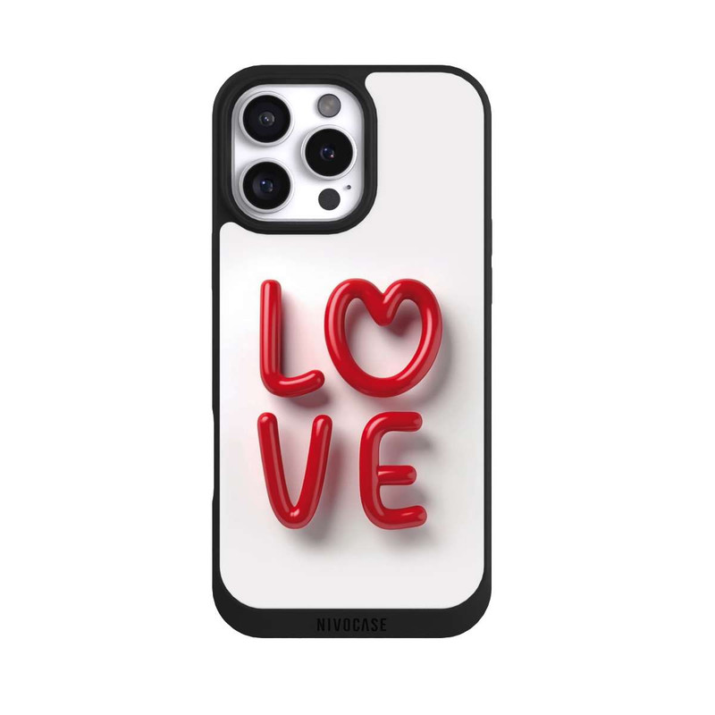 iPhone 16 Pro Max NIVOpure Love Statement Red with AI