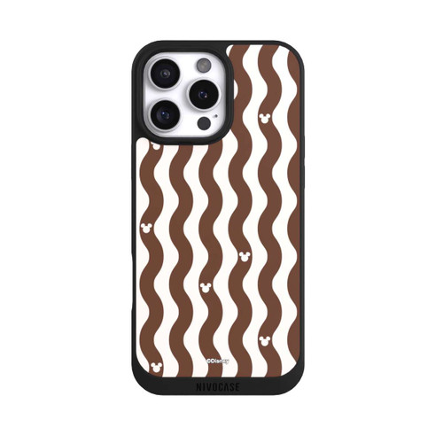 Apple iPhone 16 Pro Max NIVOpure Micky Maus Muster Braune Wellen