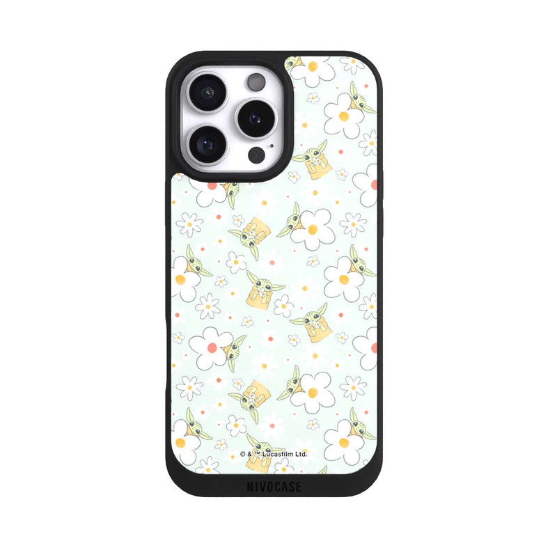 iPhone 16 Pro Max NIVOpure Baby Yoda Flower Pattern