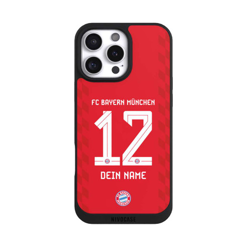 Apple iPhone 16 Pro Max NIVOpure FC Bayern München Trikot Personalisierbar 25-26
