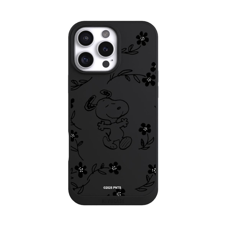 iPhone 16 Pro Max NIVOpure Snoopy und Flowers Transparent