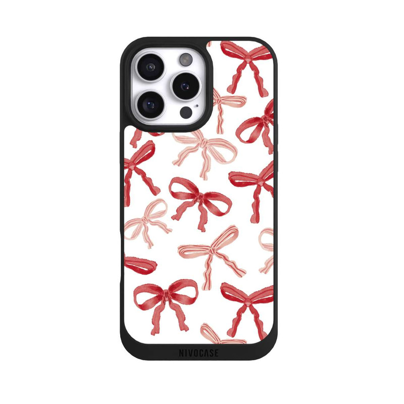 iPhone 16 Pro Max NIVOpure Rote Schleifen Muster