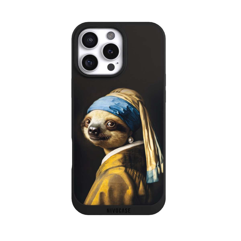 iPhone 16 Pro Max NIVOpure Faultier mit dem Perlenohrring
