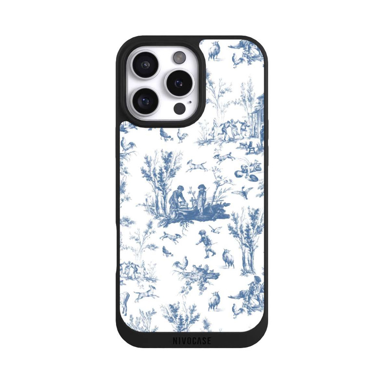 iPhone 16 Pro Max NIVOpure Blue Landscape Vintage Pattern