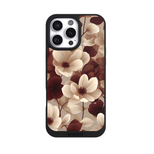 Apple iPhone 16 Pro Max NIVOpure Naturfarbenes Blumenmuster mit KI