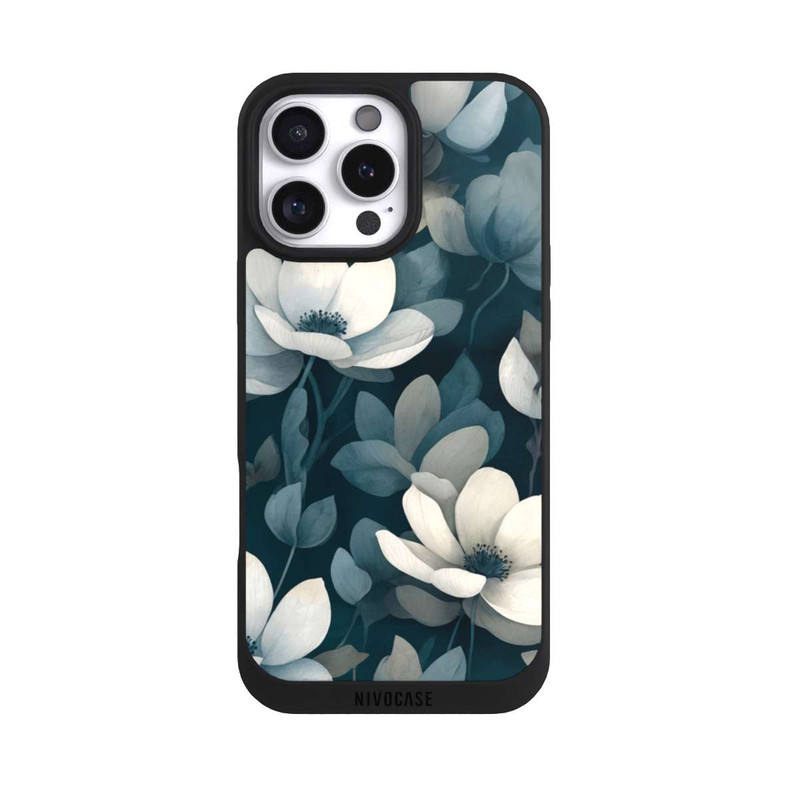 iPhone 16 Pro Max NIVOpure Negative Flower Petrol White with AI