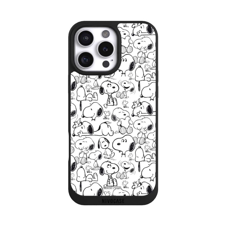 iPhone 16 Pro Max NIVOpure Classic Snoopy Pattern White