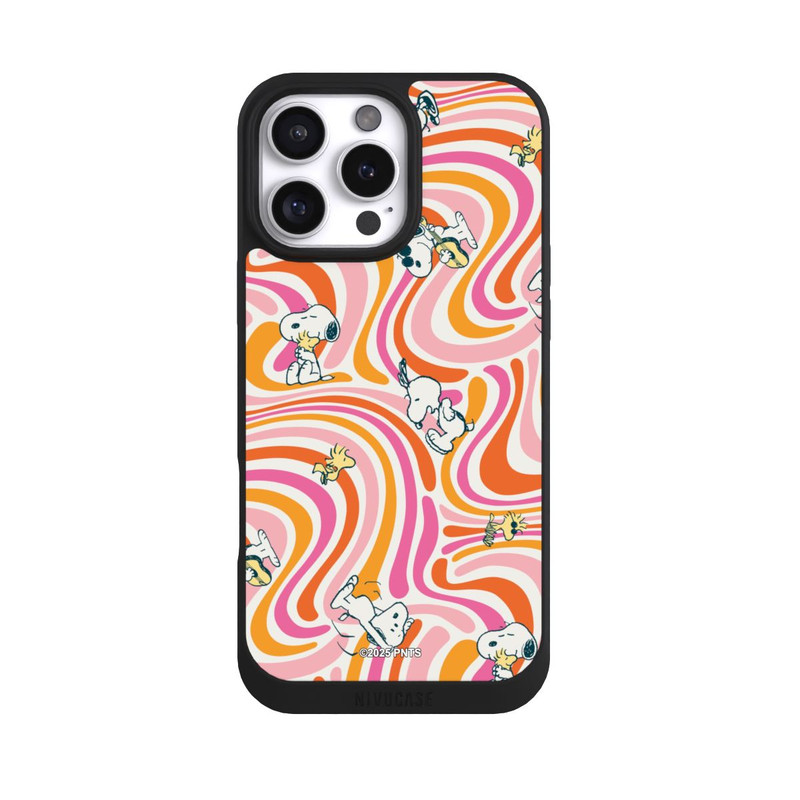 iPhone 16 Pro Max NIVOpure Peanuts Hippie Pattern Orange
