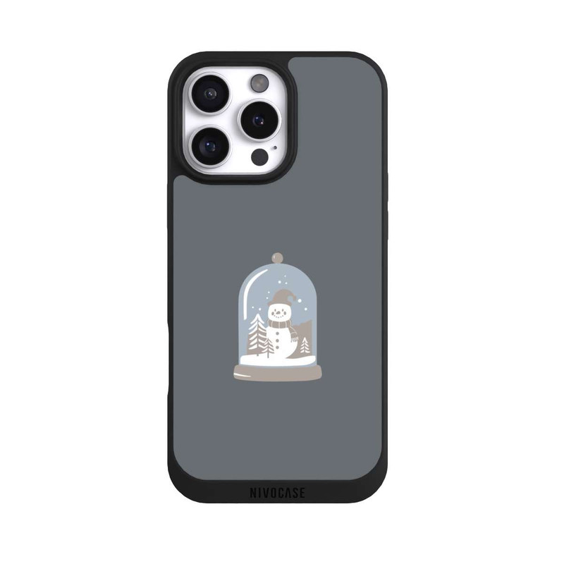 iPhone 16 Pro Max NIVOpure Minimalist Snow Globe with Snowman