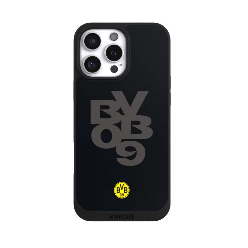 iPhone 16 Pro Max NIVOpure BVB09 Grau Schwarz