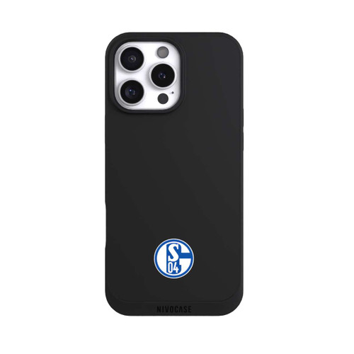 Apple iPhone 16 Pro Max NIVOpure FC Schalke 04 Logo Klein Transparent